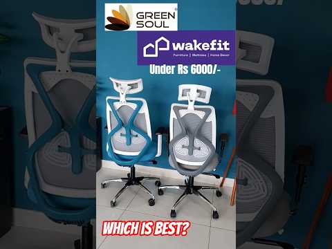 Best Office Chair 2025? WakeFit Office Chair Review vs Green Soul Chair Review #wakefit #greensoul