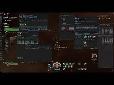 EVE-online True Power Shipyards. Combat Sansha Nation expedition on Stratios | 1st location