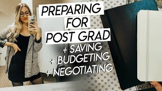 10 things you need to do before you graduate college | budgeting, saving, and negotiating jobs!