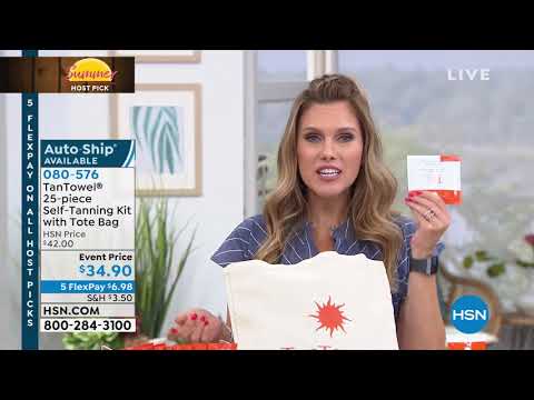 TanTowel Classic 25piece SelfTanning Kit with Tote Bag A...