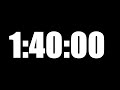 1 HOUR 40 MINUTE TIMER • 100 MINUTE COUNTDOWN TIMER ⏰ LOUD ALARM ⏰