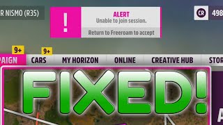 "Unable to join session" FIX ! | FORZA HORIZON 5