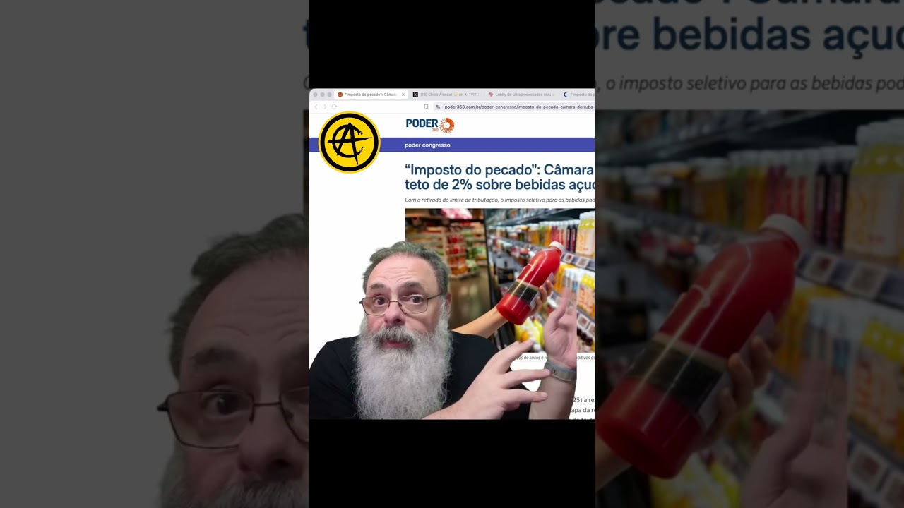 JUSTO VERÍSSIMO SARCÁSTICO da ESQUERDA COMEMORA que POBRE VAI PAGAR mais CARO em BEBIDAS ADOÇADAS