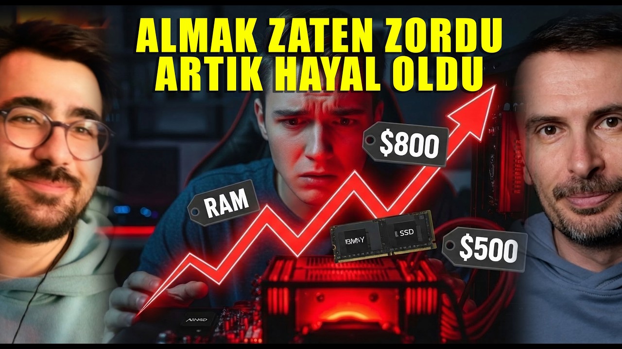 BİLGİSAYAR ALMAK HAYAL OLDU | RAM bitti SSD krizi yolda #takçalıştır