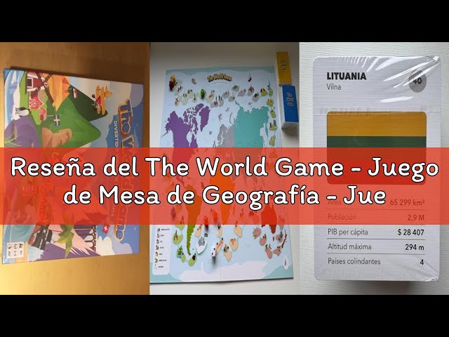 Vídeo relacionado con The World Game - Juego de Mesa de Geografía - Juegos de Mesa Niños 8 años - Juegos Educativos 7+ Años - Cartas Banderas del Mundo - Regalo Niños 8-12 Años - En Español