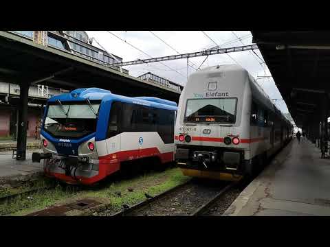 Praha, Masarykovo Nádraží, odjazd City Elefant CD S2 do stacji Kolin, dn.01.08.2023r., godz. 7:51.