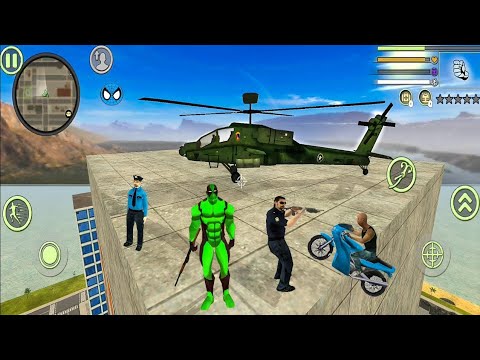 Green DeadPool Rope Hero Vice Town Simulator - Fun At car race #11 - Android Gameplay.