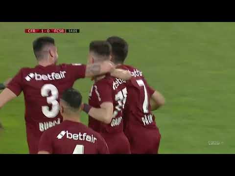 GOOOL! CFR Cluj – FCSB 1-0. Gîdea marchează primul gol în Liga 1