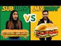 This Is The Best SANDWICH SubWay Vs MyWay Which One Is Better