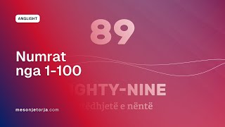 Numrat nga 1 deri në 100 | Numrat | Fjalor | Anglisht | Gjuhë