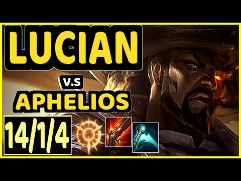 LODIK (LUCIAN) vs APHELIOS - 14/1/4 KDA BOTTOM ADC GAMEPLAY - EUW Ranked MASTER