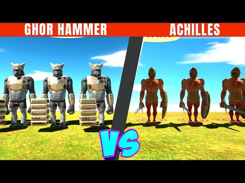 Achilles Vs Ghor Hamer Fight - Animal Revolt Battle Simulator #animal #arbs #animals #arbsupdate