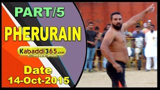 (1) Pherurain (Ludhiana) Kabaddi Tournament 14 Oct 2015