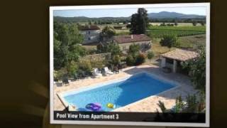preview picture of video 'La Bastide des Lavandières Luxury Holiday Apartments in the French Languedoc : www.canaules.com'
