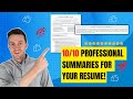 How to Write a Resume Summary: Get More Interviews! (Resume Summary Examples Included)