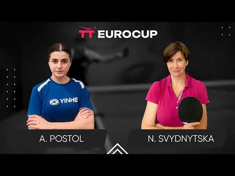19:40 Anastasiia Postol - Nataliia Svydnytska 28.10.2023 TT Euro.Cup Women Ukraine Master. Table 4