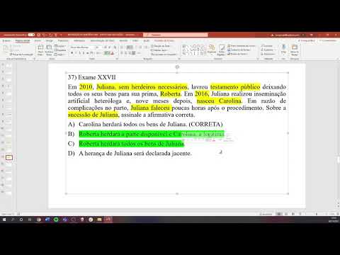 GEA 2021.2 - Direito das Sucessões (Resolução de Questões - Aula 02)
