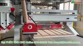 MÁY CNC TRUNG TÂM OPTION TRỤC LƯỠI CƯA CẮT 45 độ Làm Hộp Trà-  Rượu- Loa Thùng…của Woodmaster