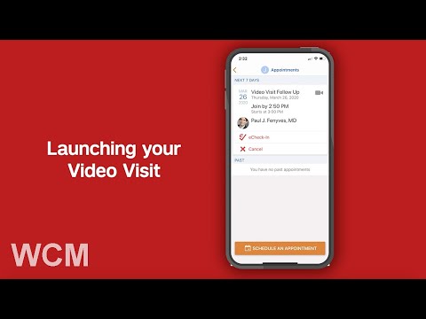 How to Access Video Visits from Weill Cornell Medicine