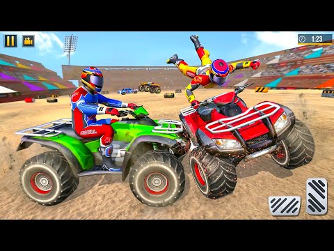 ATV Quad Bikes Shooting Arena Demolition Derby Crash Stunts Simulator - Android Gameplay.