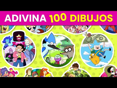 Adivina los 100 DIBUJOS ANIMADOS 🐭😼 - ¿Cuánto Sabes de Caricaturas? | Reto de Dibujos Animados ✅