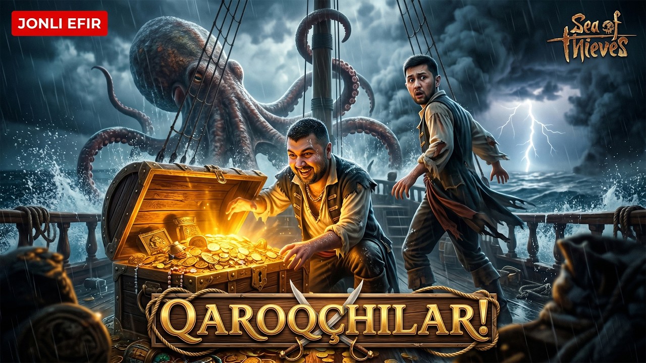 🏴‍☠️ QAROQCHILAR! — SEA OF THIEVES (Jonli Efir)