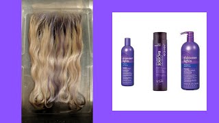 How To Remove Purple Shampoo Stains From 613 Hair | How To Tone 613 Hair