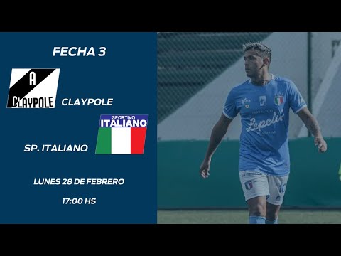 Claypole vs. Sp. Italiano en VIVO - Fecha 3 - Torneo Apertura - Primera C