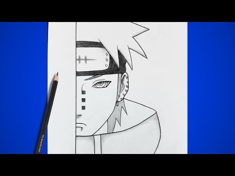 How To Draw Pain From Naruto Half face Easy Step By Step | How to draw anime For Beginners