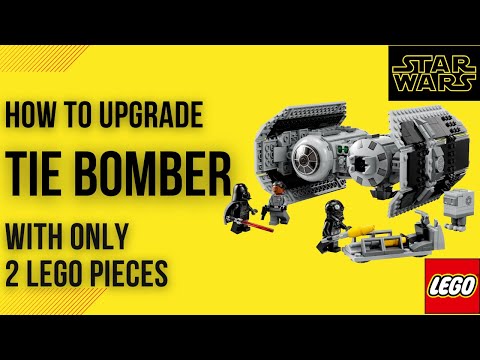 How to upgrade TIE BOMBER with only 2 LEGO pieces | Lego set 75347 #lego #starwars #legostarwars