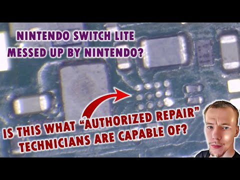 This Nintendo Switch Lite Was Damaged By An Authorized Nintendo Repair Center! Can We Do Any Better?