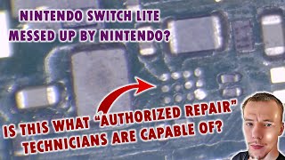 This Nintendo Switch Lite Was Damaged By An Authorized Nintendo Repair Center! Can We Do Any Better?