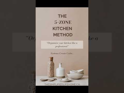 The 5-Zone Kitchen Method for an Organized Kitchen