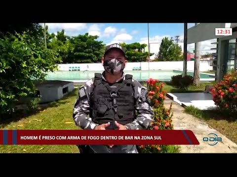 Homem é preso com arma de fogo dentro de bar na zona sul 11 05 2021