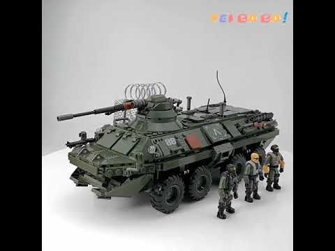 YEIBOBO ! Military Building Kit, Army Armored Vehicle Building Blocks Set with Action Figures