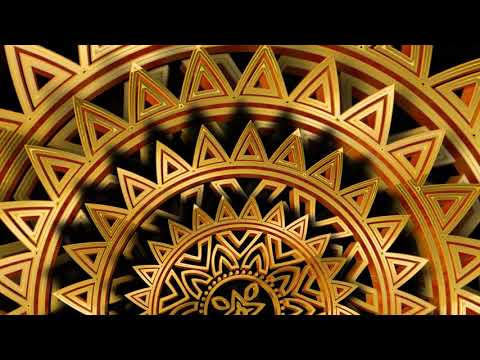 3D Mandala Background | Golden 3D Mandala Art | Free Mandala Animation | VJ Loops | Siddam Bharat