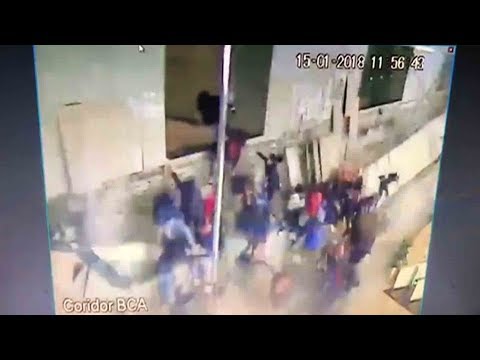 Arab Today- Shocking moment of floor collapse