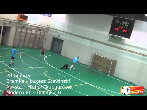 Modeco FT - Diabły 12:2 - Bramki, Piłka Plus, Sezon Zima 2013/2014, 30.11.2013