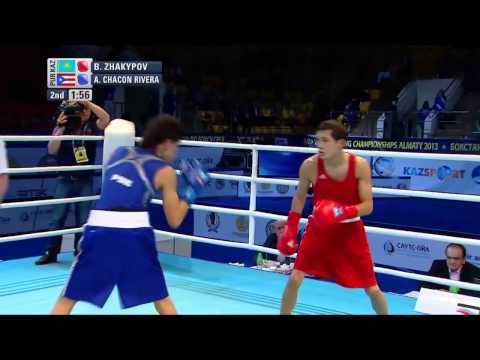 Men's Light Fly (46-49kg) - Quarter Final - Birzhan ZHAKYPOV (KAZ) vs Anthony CHACON RIVERA (PUR)