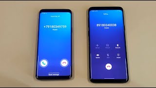 Samsung Galaxy S9 + S9 Plus Incoming call & Outgoing call at the Same Time