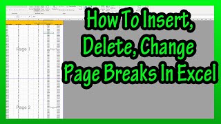 How To Insert (Change Or Delete) Page Breaks For Printing In Excel Explained