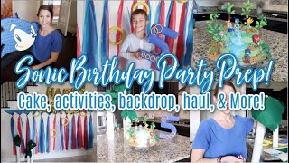 Sonic Birthday Party Prep! Sonic Cake, Fun Activities, Haul, Backdrop, &amp; More! Wentworth Turns 5!