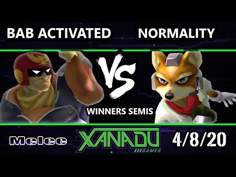 S@X 348 Online Winners Semis - Bab Activated (Captain Falcon) Vs. Normality (Fox) Smash Melee - SSBM