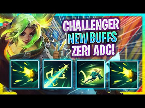 KOREAN CHALLENGER INSANE WITH ZERI NEW BUFFS! | Challenger Plays Zeri ADC vs Draven! |