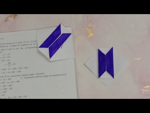 BTS bookmark/ Easy origami bookmark/ Easy BTS bookmark