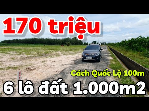 Bán đất 10,7x95 kế bên Quốc lộ 14C giá rẻ 170 triệu gần Cây xăng ở xã Phước Vinh Tây Ninh