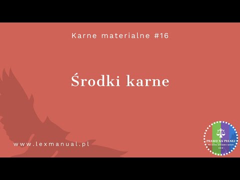 Karne Materialne #16 - Środki karne