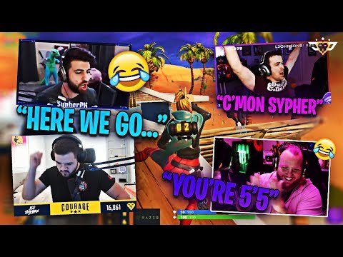 COURAGE AND LUPO CAST TIM AND SYPHER! TIM IS TOXIC! (Fortnite: Battle Royale)