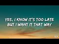 Backstreet Boys I Want It That Way Lyrics