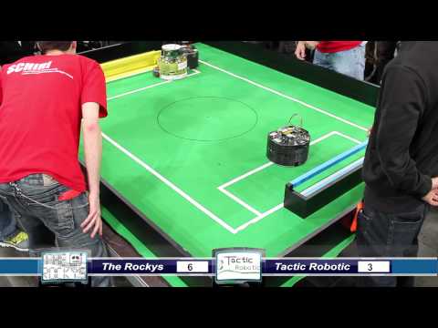 RobocupJunior Soccer B - Final - German Open 2012 - The Rockys vs. Tactic (therockysgermany)